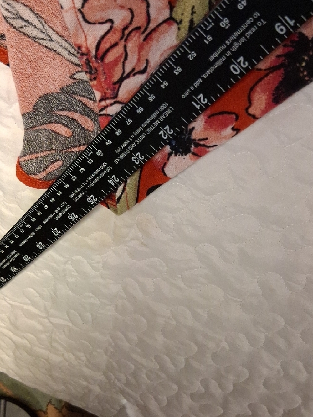 eye candy Wrap Wide Leg Floral Pants in Red Orange with Pink & Black Accents - Picture 8 of 12